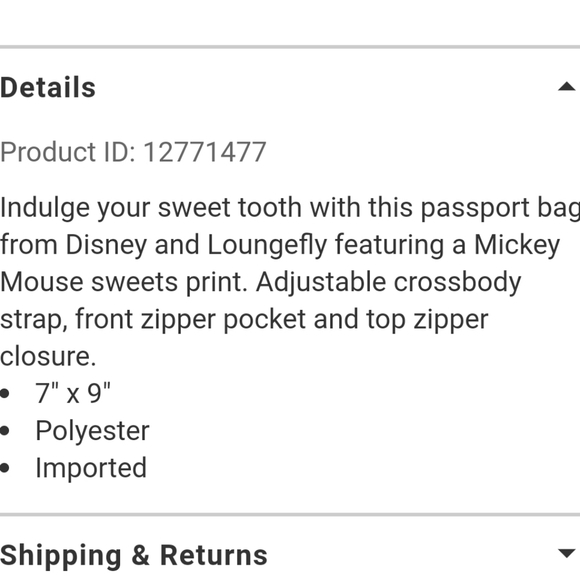 NWT Loungefly Mickey Sweets Crossbody - Picture 6 of 8